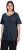 Ulla Popken Double Layer Rounded V-Neck Slim Fit Tee Navy Blue - T-shirty - 
