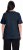 Ulla Popken Double Layer Rounded V-Neck Slim Fit Tee Navy Blue - T-shirty - 