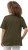 Ulla Popken Double Layer Rounded V-Neck Slim Fit Tee Forest Green - T-shirty - 