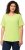 Ulla Popken Double Layer Rounded V-Neck Slim Fit Tee Lime Green - T-shirty - 