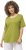Ulla Popken Double Layer Rounded V-Neck Slim Fit Tee Apple Green - T-shirty - 