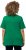 Ulla Popken Double Layer Rounded V-Neck Slim Fit Tee Green Emerald - T-shirty - 