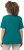 Ulla Popken Double Layer Rounded V-Neck Slim Fit Tee Dark Emerald - T-shirty - 