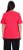 Ulla Popken Double Layer Rounded V-Neck Slim Fit Tee Red - T-shirty - 