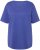 Ulla Popken Double Layer Rounded V-Neck Slim Fit Tee Blue Purple - T-shirty - 