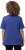 Ulla Popken Double Layer Rounded V-Neck Slim Fit Tee Blue Purple - T-shirty - 
