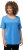 Ulla Popken Double Layer Rounded V-Neck Slim Fit Tee Sky Blue - T-shirty - 