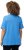 Ulla Popken Double Layer Rounded V-Neck Slim Fit Tee Sky Blue - T-shirty - 