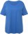 Ulla Popken Double Layer Rounded V-Neck Slim Fit Tee Blue - T-shirty - 