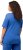Ulla Popken Double Layer Rounded V-Neck Slim Fit Tee Blue - T-shirty - 