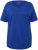 Ulla Popken Double Layer Rounded V-Neck Slim Fit Tee Cobalt Blue - T-shirty - 