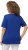 Ulla Popken Double Layer Rounded V-Neck Slim Fit Tee Cobalt Blue - T-shirty - 