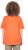 Ulla Popken Cold Dye Ruffle Edge Pocket Tee Coral Pink - T-shirty - 