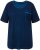 Ulla Popken Cold Dye Ruffle Edge Pocket Tee Dark Blue - T-shirty - 