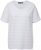 Ulla Popken Textured Striped Short Sleeve Tee Snow White - T-shirty - 