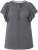 Ulla Popken Wing Sleeve V-Neck Tee Graphite Grey - T-shirty - 