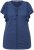 Ulla Popken Wing Sleeve V-Neck Tee Navy - T-shirty - 