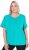 Ulla Popken UPF 50 Quick Drying Tee Turquoise - T-shirty - 