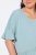 Ulla Popken Asymmetric Flounce Panel Short Sleeve Tee Light Moss Green - T-shirty - T-shirty damskie plus size