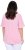 Ulla Popken Asymmetric Flounce Panel Short Sleeve Tee Pink - T-shirty - 