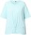 Ulla Popken Antibacterial Short Sleeve Draped Tee Light Turquiose - T-shirty - 