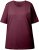 Ulla Popken Basic Round Neck Short Sleeve Relaxed Fit T-Shirt Dark Red - T-shirty - 