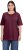 Ulla Popken Basic Round Neck Short Sleeve Relaxed Fit T-Shirt Dark Red - T-shirty - 