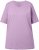 Ulla Popken Basic Round Neck Short Sleeve Relaxed Fit T-Shirt Lavender Pink - T-shirty - 