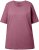 Ulla Popken Basic Round Neck Short Sleeve Relaxed Fit T-Shirt Dark Rose Red - T-shirty - 