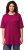 Ulla Popken Basic Round Neck Short Sleeve Relaxed Fit T-Shirt Magnolia Red - T-shirty - 