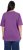 Ulla Popken Basic Round Neck Short Sleeve Relaxed Fit T-Shirt Purple - T-shirty - 
