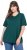 Ulla Popken Eco Cotton Basic T-Shirt 2-Pack Green/White - T-shirty - 