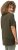 Ulla Popken Essential Round Neck Stretch Tee Forest Green - T-shirty - 