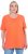 Ulla Popken Essential Round Neck Stretch Tee Coral Pink - T-shirty - 