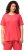 Ulla Popken Essential Round Neck Stretch Tee Dark Coral - T-shirty - 
