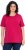 Ulla Popken Essential Round Neck Stretch Tee Dark Raspberry - T-shirty - 