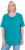 Ulla Popken Essential Round Neck Stretch Tee Teal - T-shirty - 