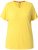 Ulla Popken Functional Antibacterial Finish V-Neck Short Sleeve Knit Top Sun Yellow - T-shirty - 