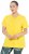 Ulla Popken Functional Antibacterial Finish V-Neck Short Sleeve Knit Top Sun Yellow - T-shirty - 