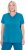 Ulla Popken Functional Antibacterial Finish V-Neck Short Sleeve Knit Top Opal Green - T-shirty - 