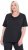 Ulla Popken Quick-Drying Short Sleeve T-Shirt Black - T-shirty - 