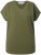 Ulla Popken Oversized studded Acid-washed V-Neck T-shirt Palm Green - T-shirty - 