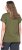 Ulla Popken Oversized studded Acid-washed V-Neck T-shirt Palm Green - T-shirty - 