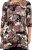 Scandinavian Caramel Flower Petals Tunic Brown - Koszulki z nadrukiem dla kobiet - 