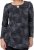Scandinavian Caramel Triangles Tunic Dark Blue - Koszulki z nadrukiem dla kobiet - 