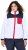 Ulla Popken Color Block Teddy Fleece Jacket Snow White - Bluzy & bluzy z kapturem - 