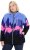 Ulla Popken Alpine Landscape Fleece Jacket Cloud Blue - Bluzy & bluzy z kapturem - 
