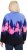 Ulla Popken Alpine Landscape Fleece Jacket Cloud Blue - Bluzy & bluzy z kapturem - 