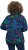 Ulla Popken Ribbon Print Turtleneck Sweatshirt Navy - T-shirty - 