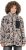 Ulla Popken Marble Print Teddy Fleece Jacket Dark Putty - Bluzy & bluzy z kapturem - 